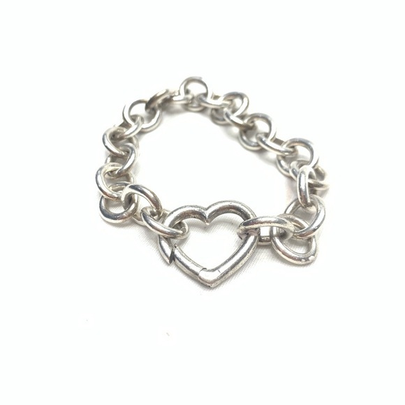 Tiffany & Co. Chunky chain Heart necklace w/bracelet set. - Picture 6 of 12